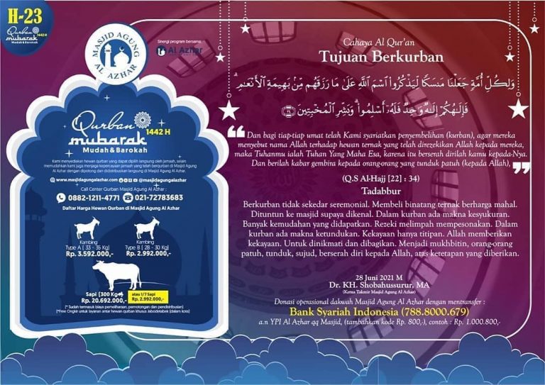 Qurban Mubarak (Mudah dan Barokah) ! - Al Azhar