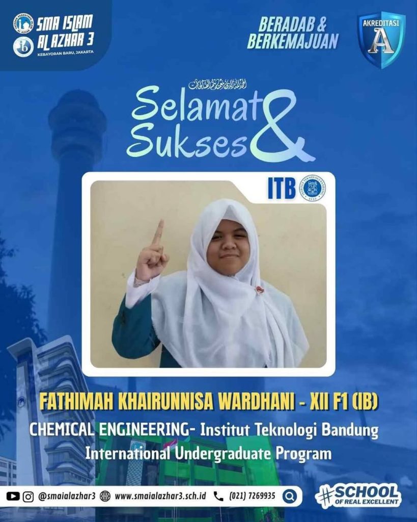 Fathimah Khairunnisa Wardhani - Chemical Engineering Program at ITB International Undergraduate Program